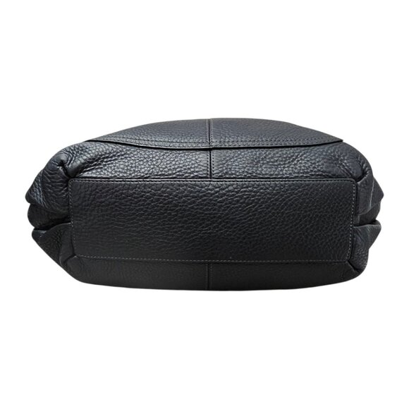 Coach Penelope Pebble Leather Hobo Stud Black F14681 Shoulder Bag COA - Picture 11 of 16